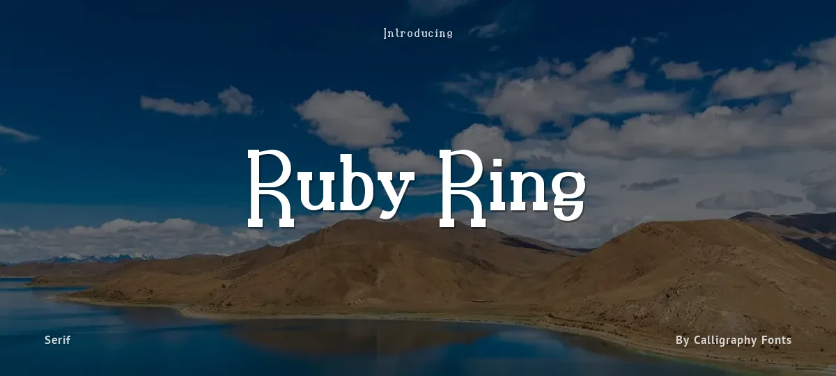 Ruby Ring font preview