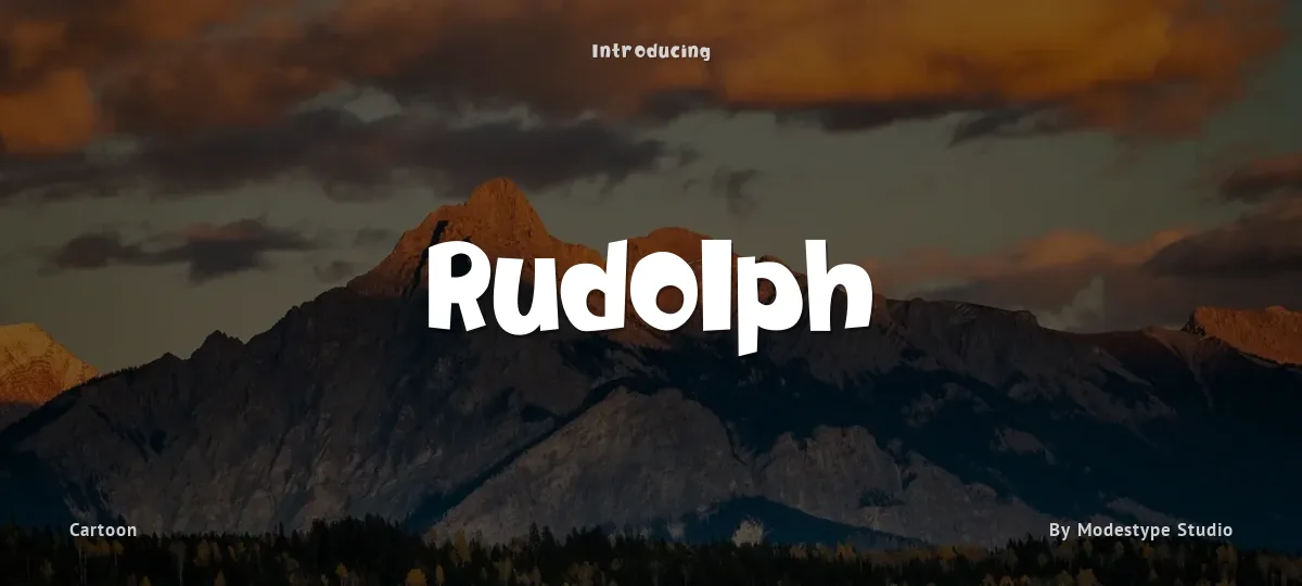 Rudolph font preview