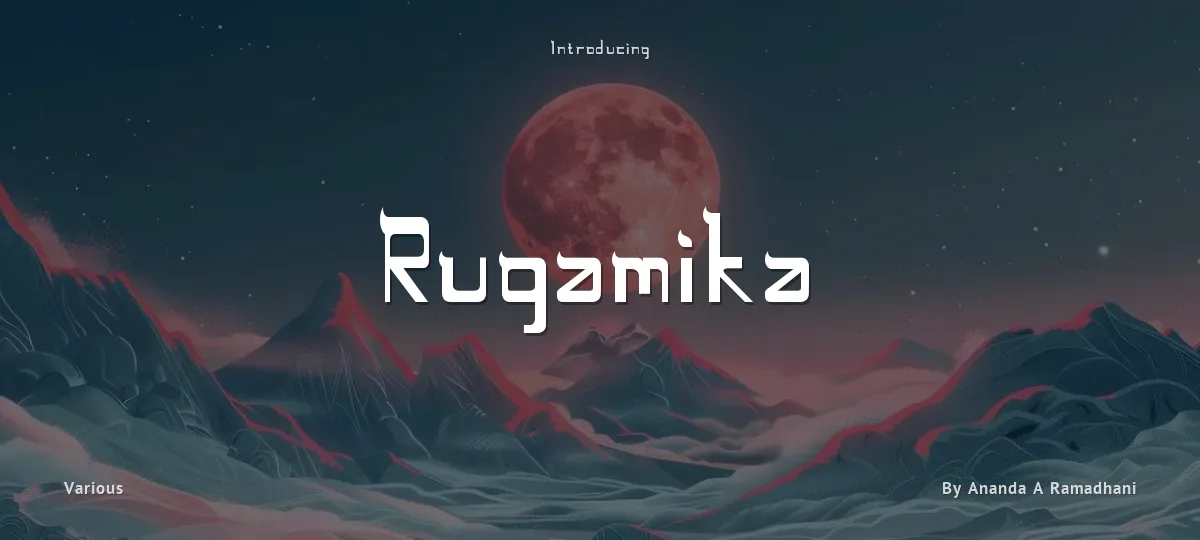 Rugamika font preview