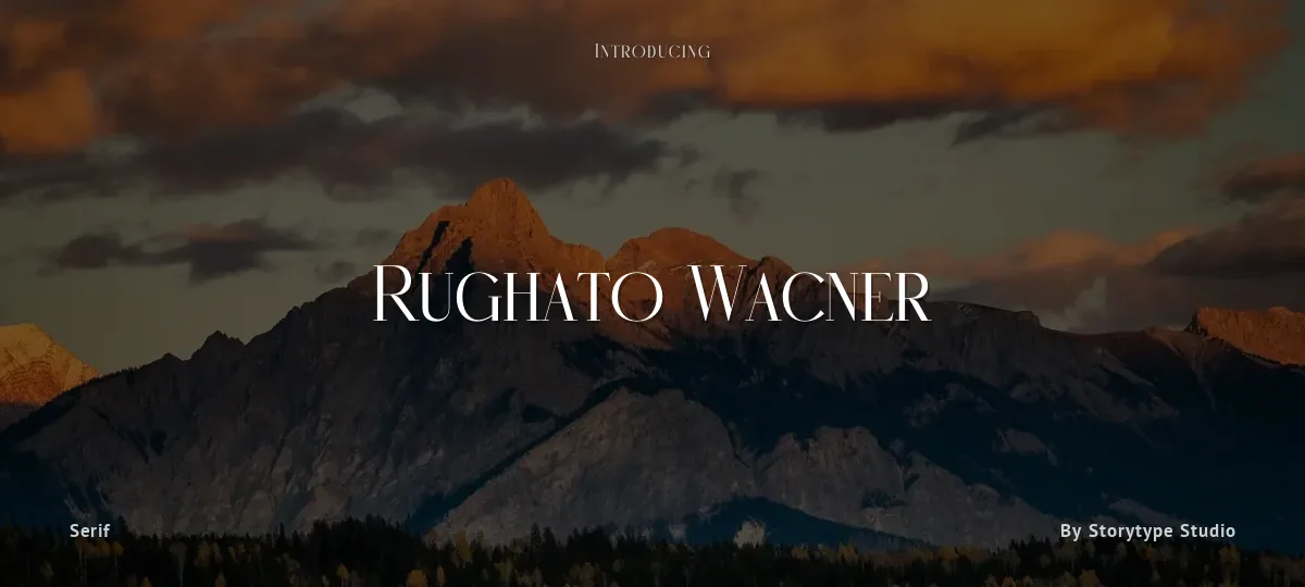 Rughato Wacner font preview