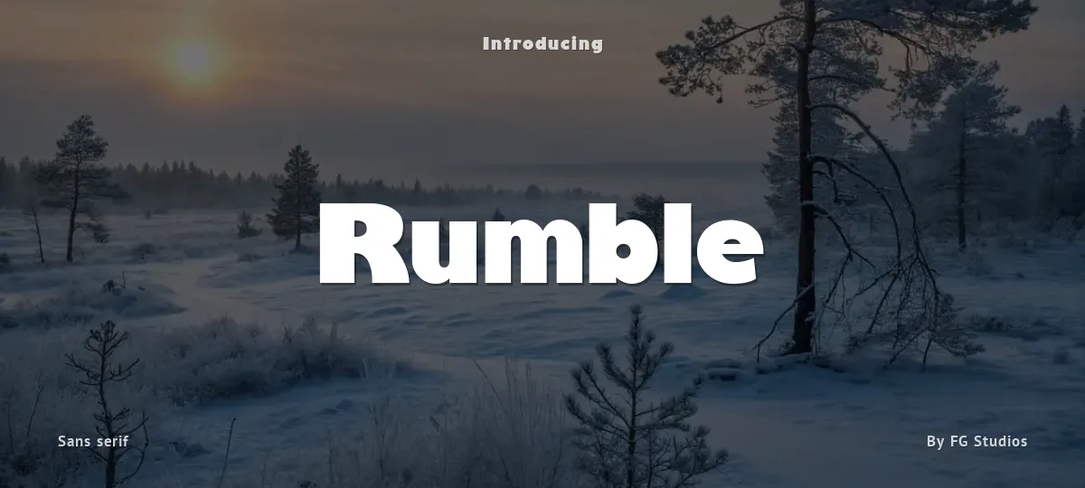 Rumble font preview