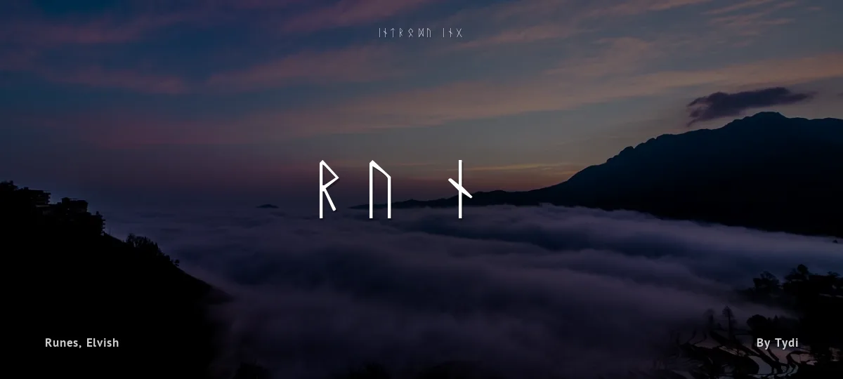 Rune font preview