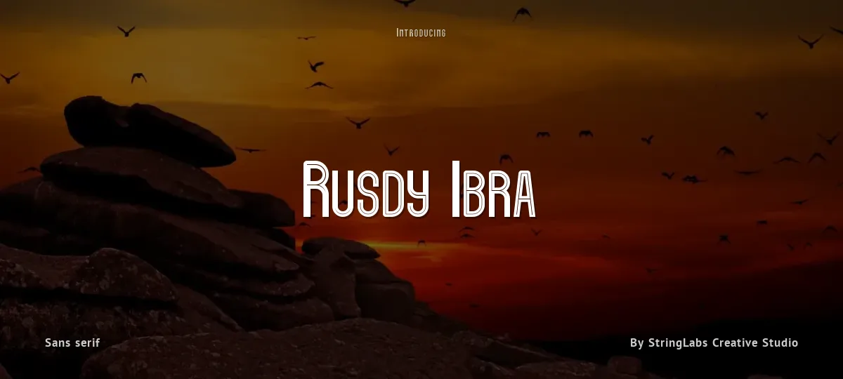 Rusdy Ibra font preview