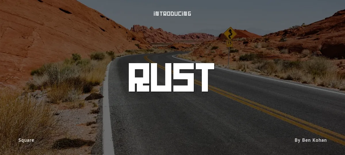 Rust font preview