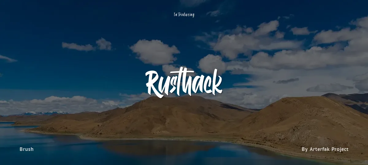 Rusthack font preview