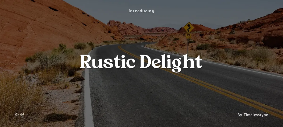 Rustic Delight font preview