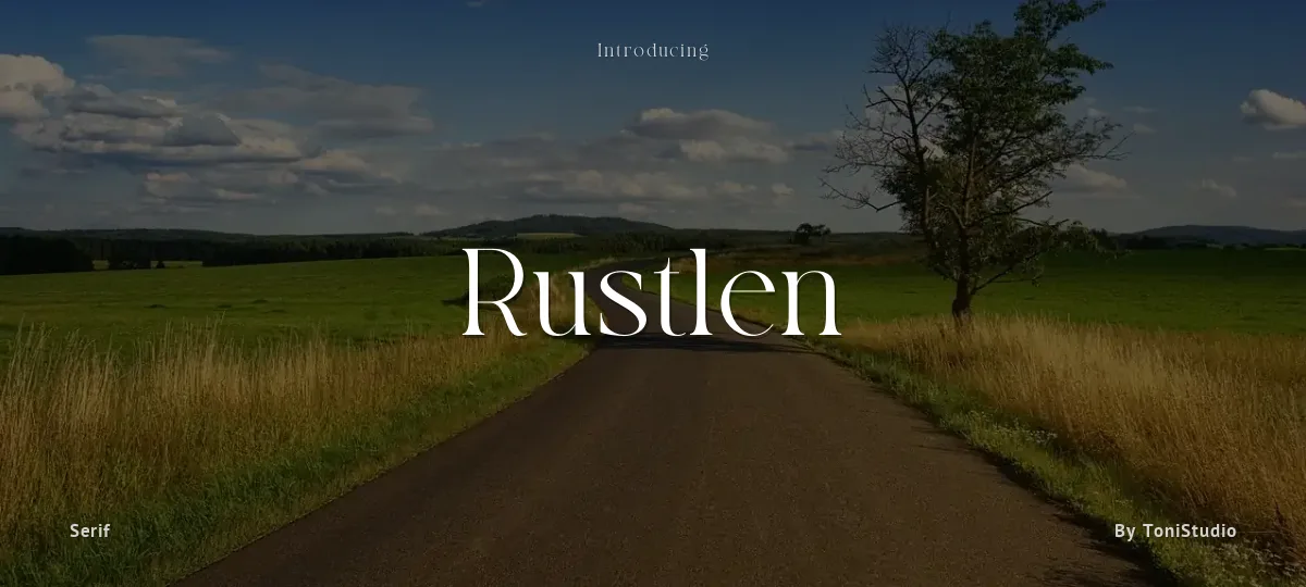 Rustlen font preview