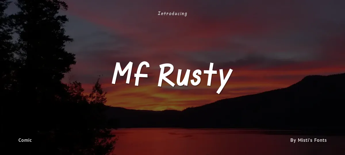 Mf Rusty font preview