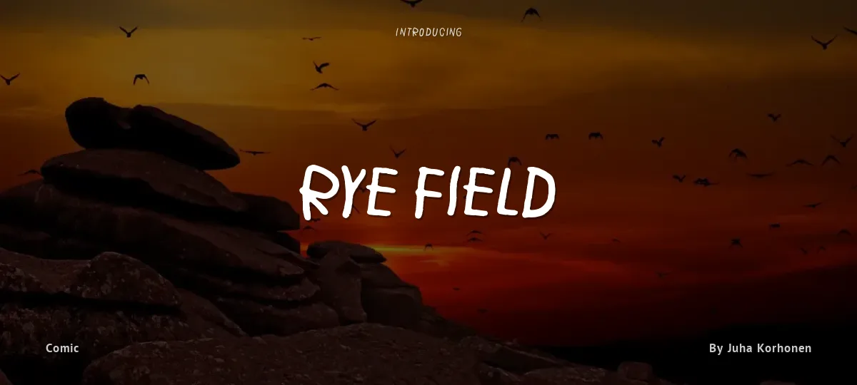 Rye Field font preview