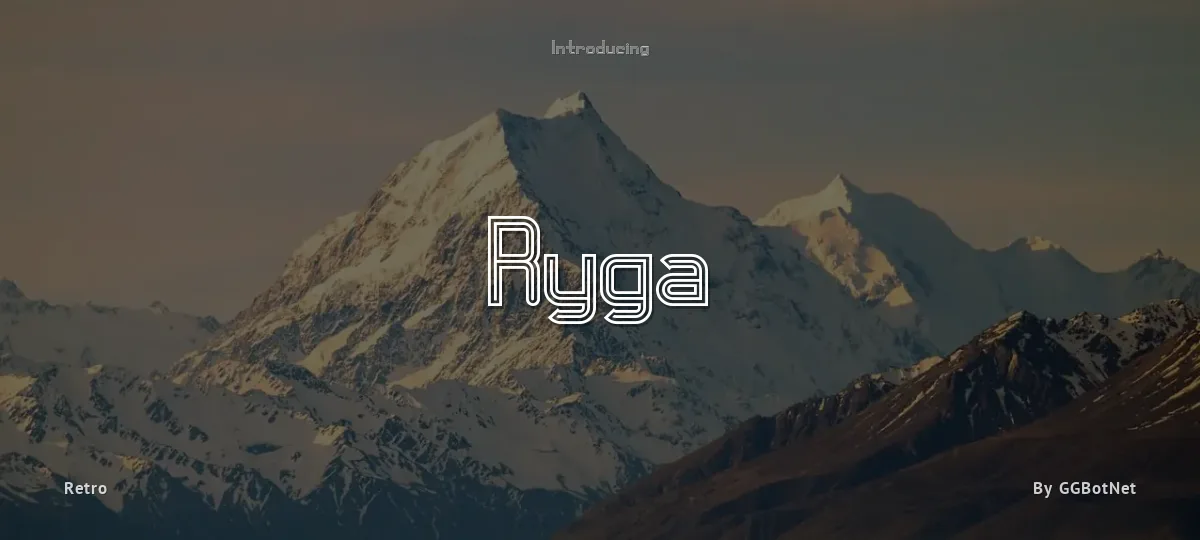 Ryga font preview