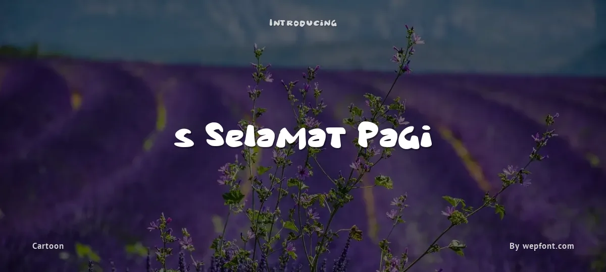 s Selamat Pagi font preview