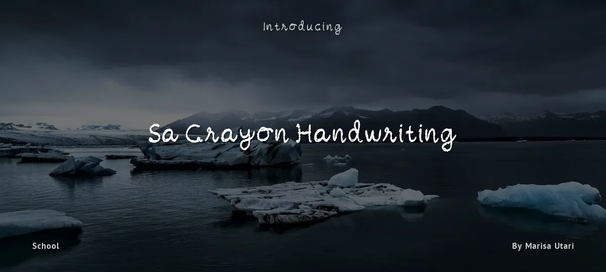 Sa Crayon Handwriting font preview