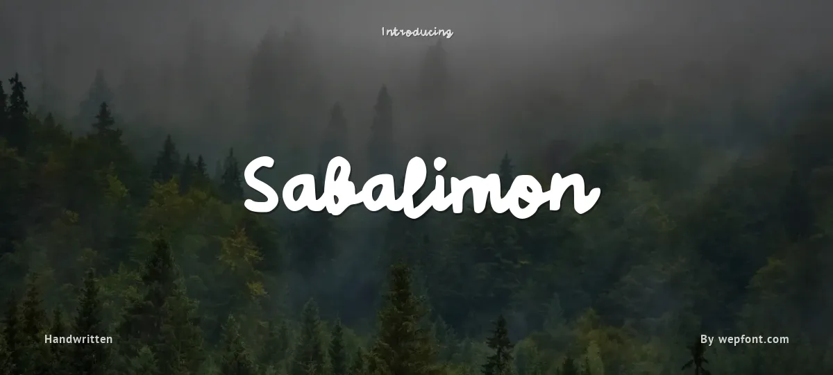 Sabalimon font preview