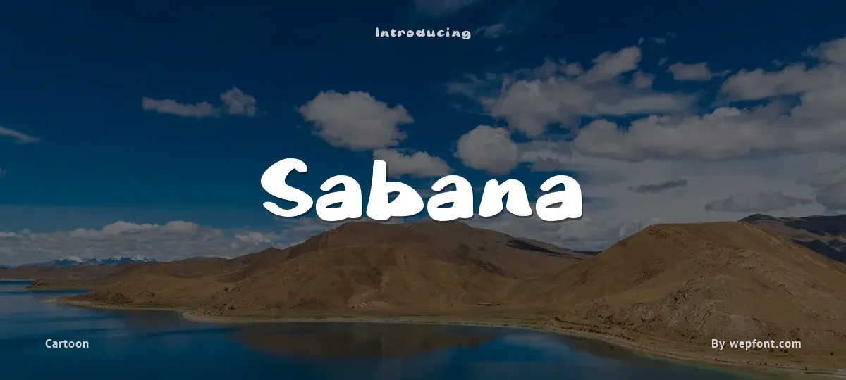 Sabana font preview