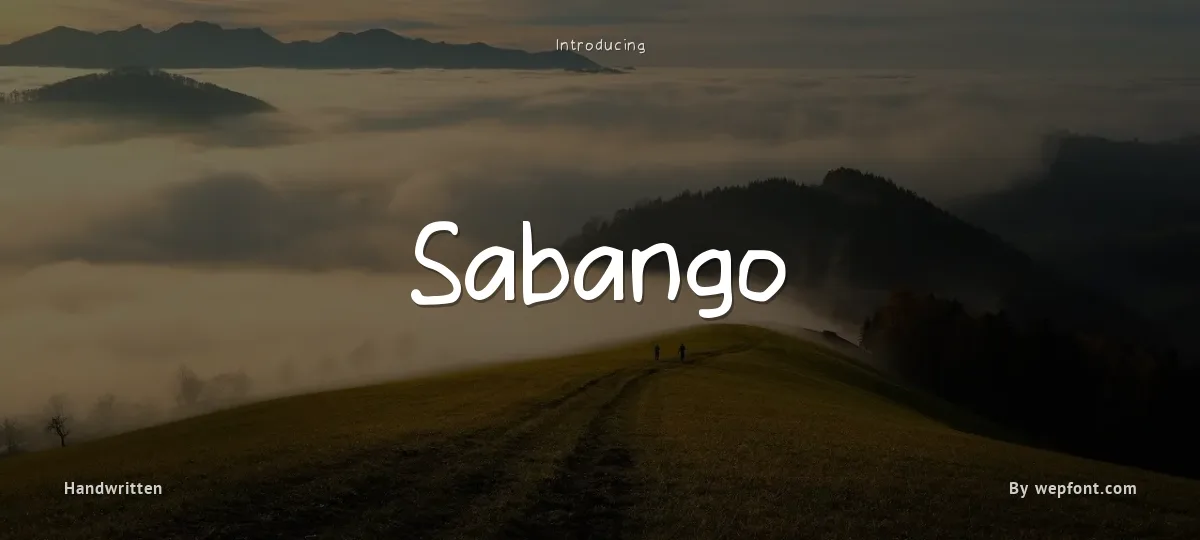 Sabango font preview