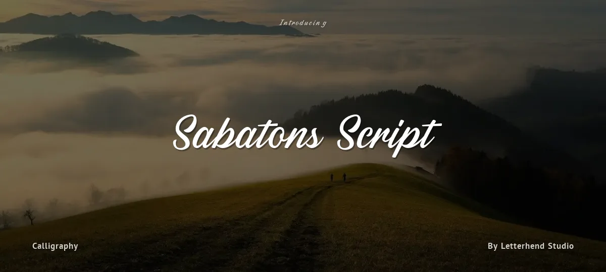 Sabatons Script font preview