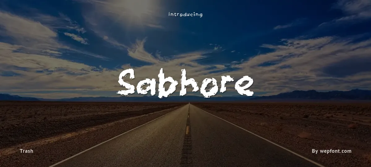 Sabhore font preview