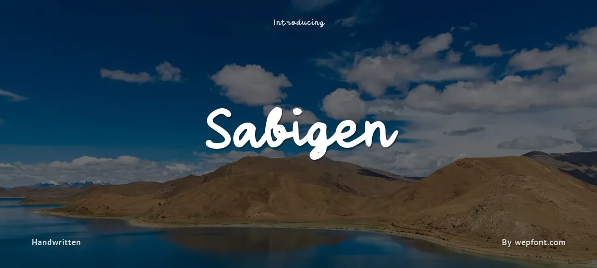 Sabigen font preview