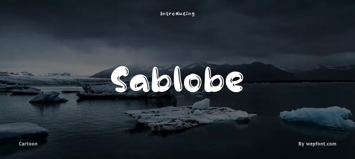 Sablobe font preview