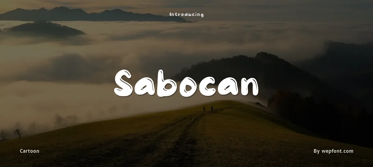 Sabocan font preview