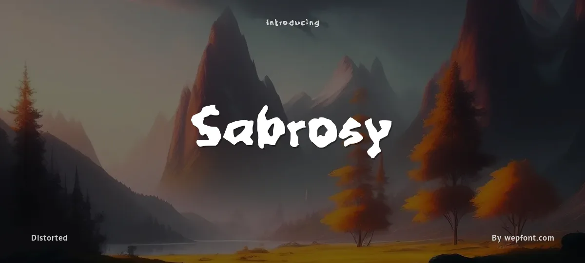 Sabrosy font preview