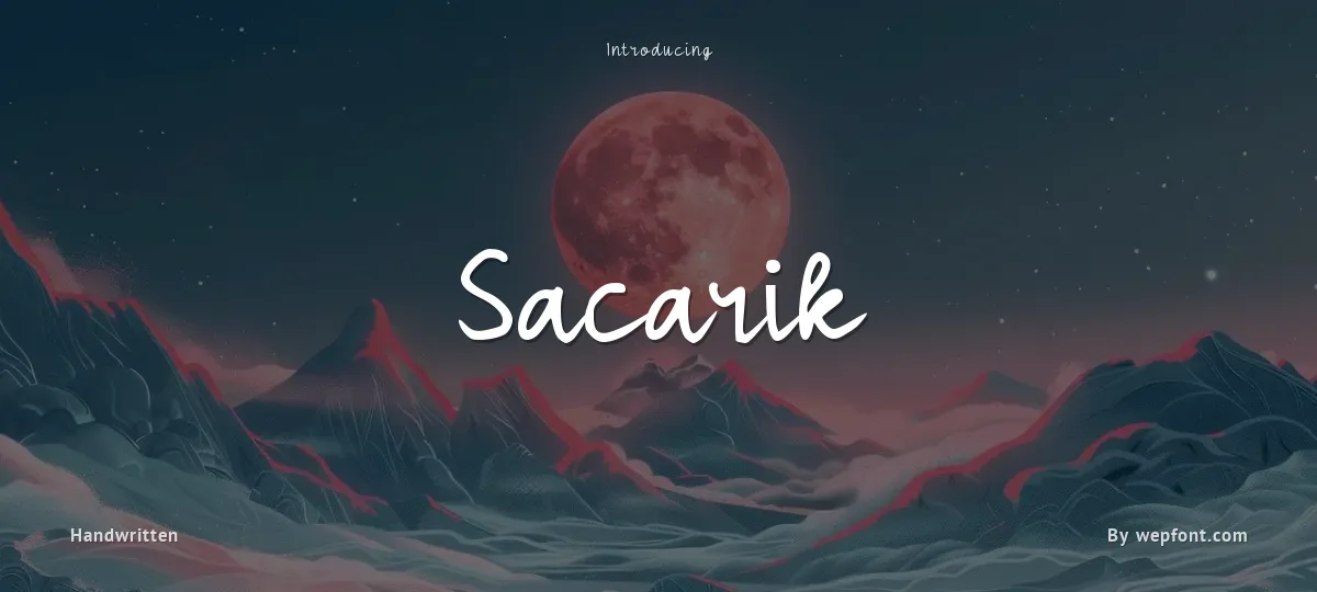 Sacarik font preview