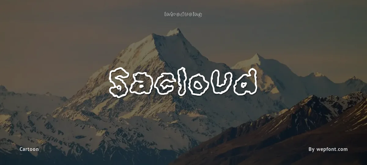 Sacloud font preview
