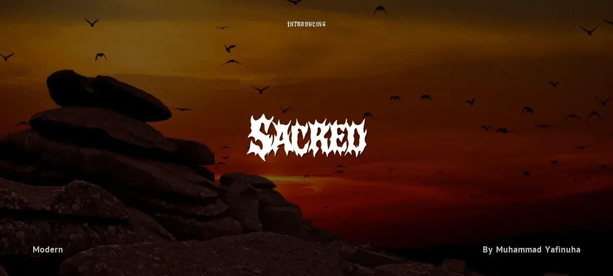 Sacred font preview