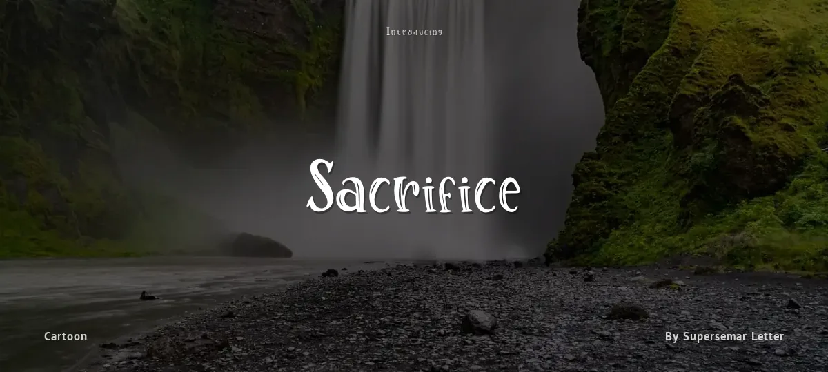 Sacrifice font preview