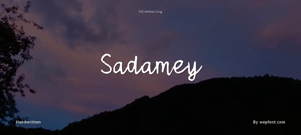 Sadamey font preview