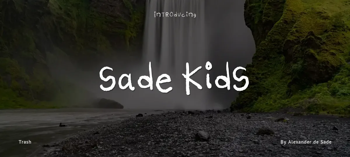 Sade Kids font preview