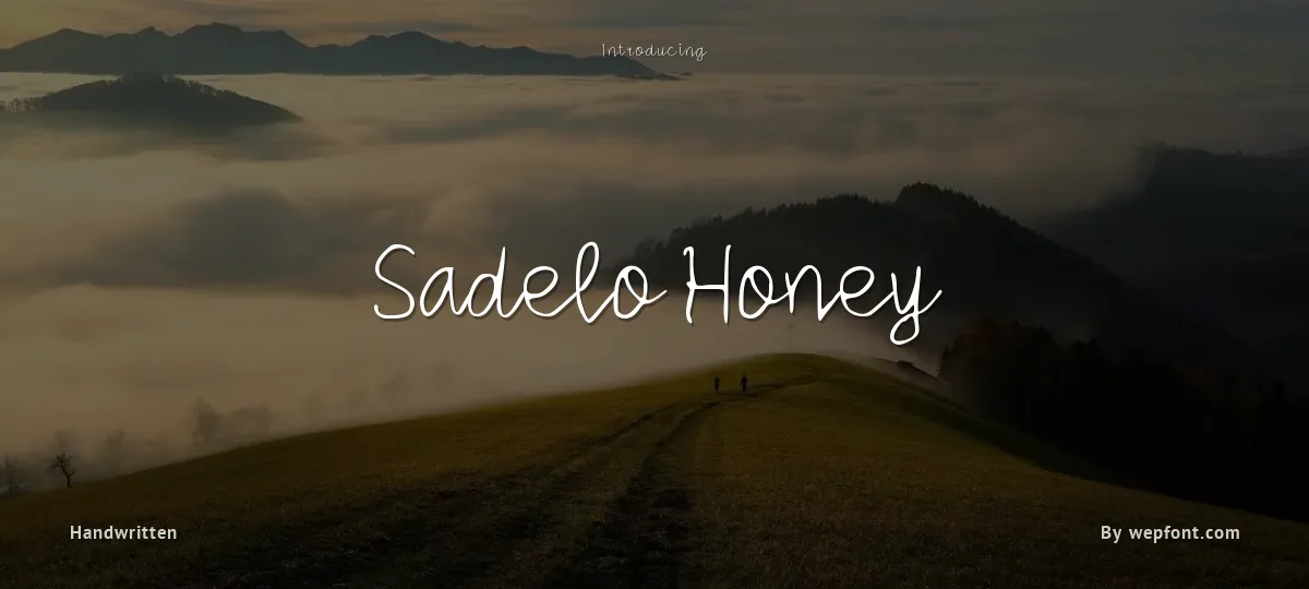 Sadelo Honey font preview