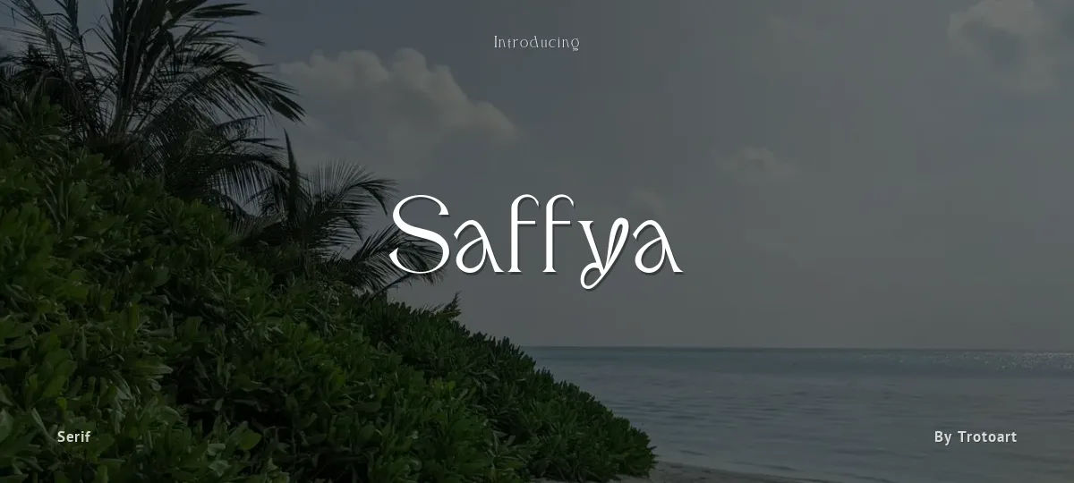 Saffya font preview