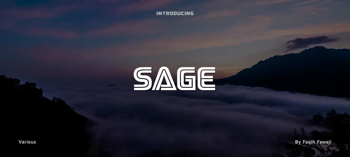 Sage font preview