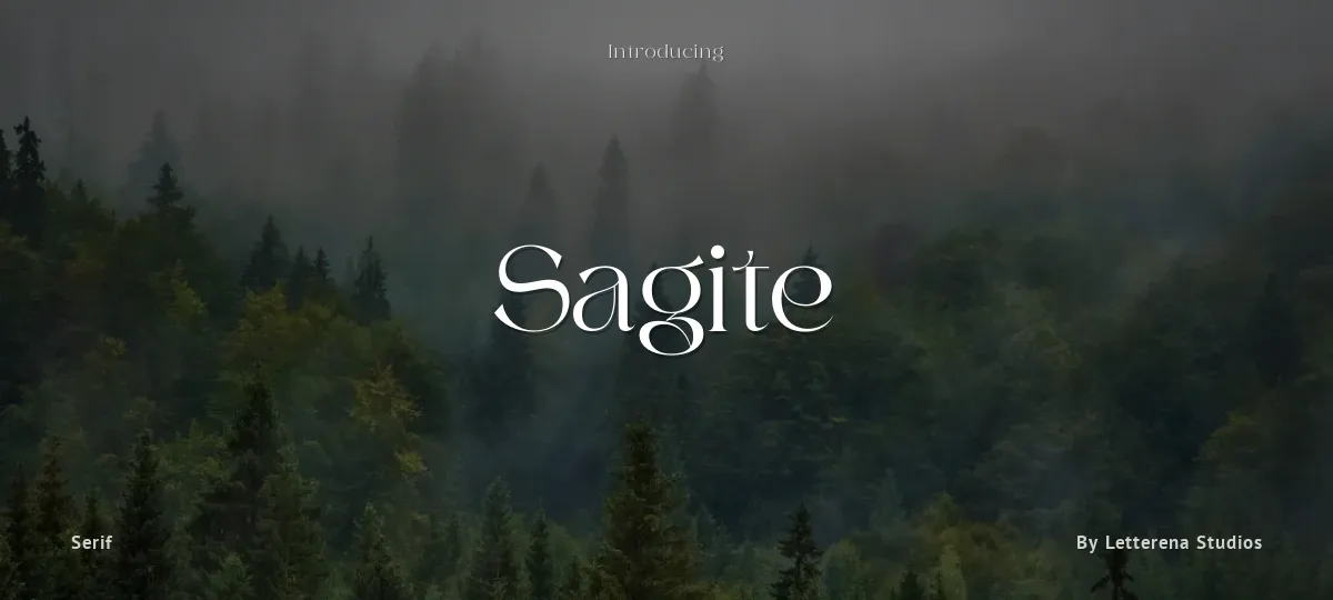 Sagite font preview