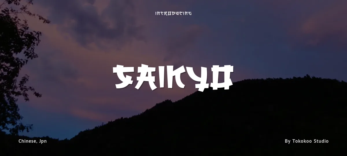 Saikyo font preview