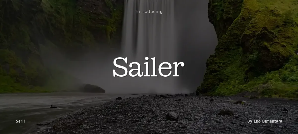Sailer font preview