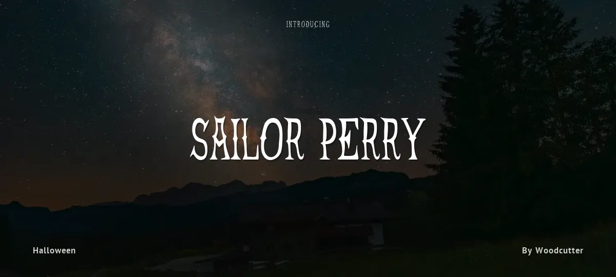 Sailor Perry font preview