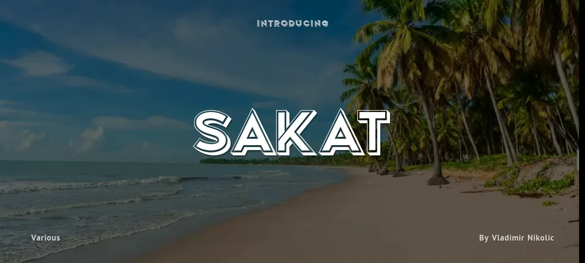Sakat font preview