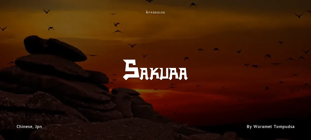 Sakura font preview