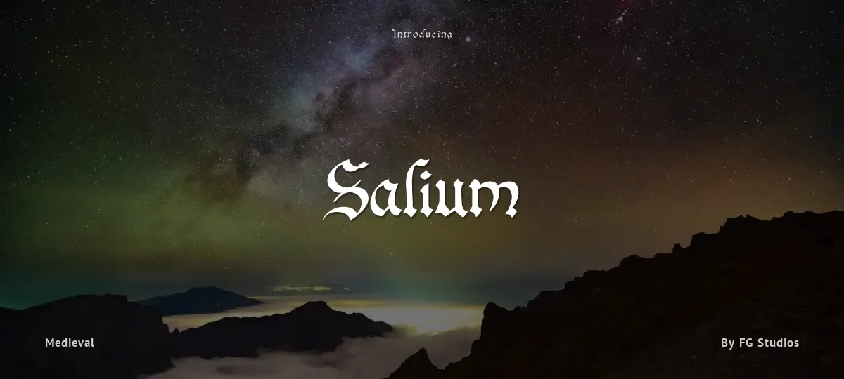Salium font preview