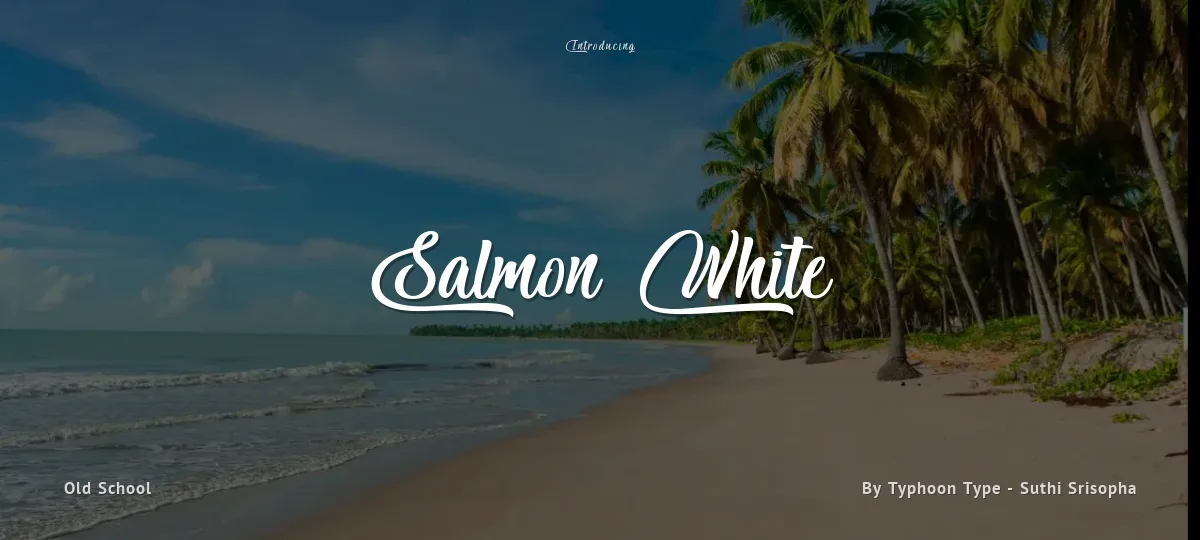Salmon White font preview