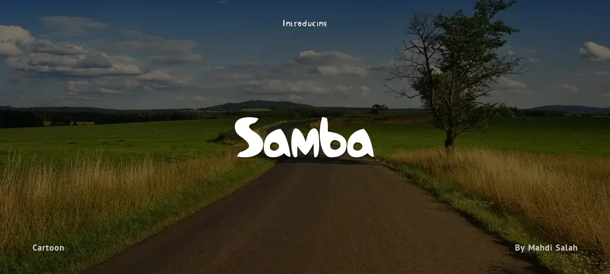 Samba font preview