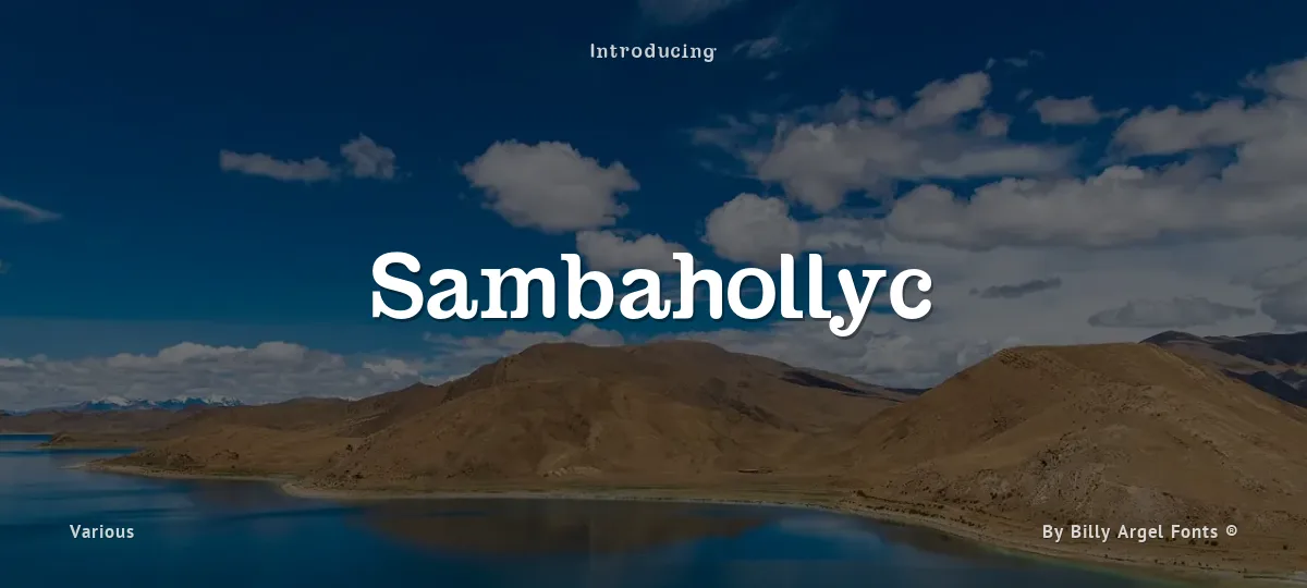 Sambahollyc font preview