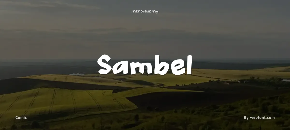 Sambel font preview