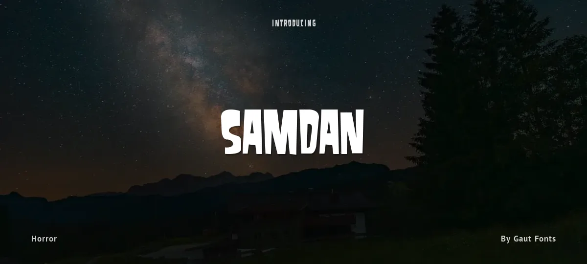 Samdan font preview
