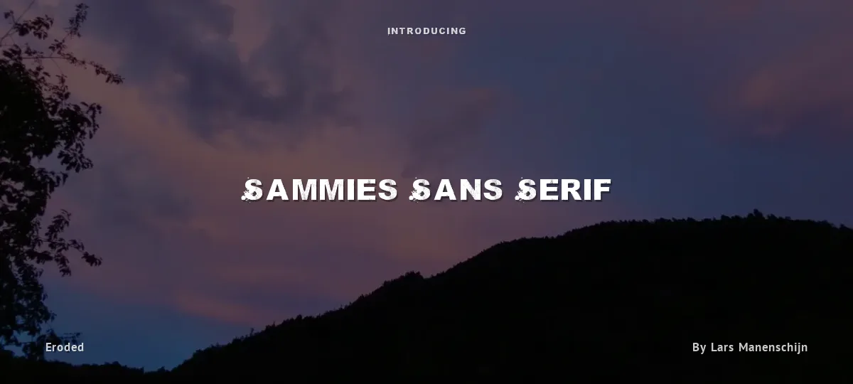 Sammies Sans Serif font preview