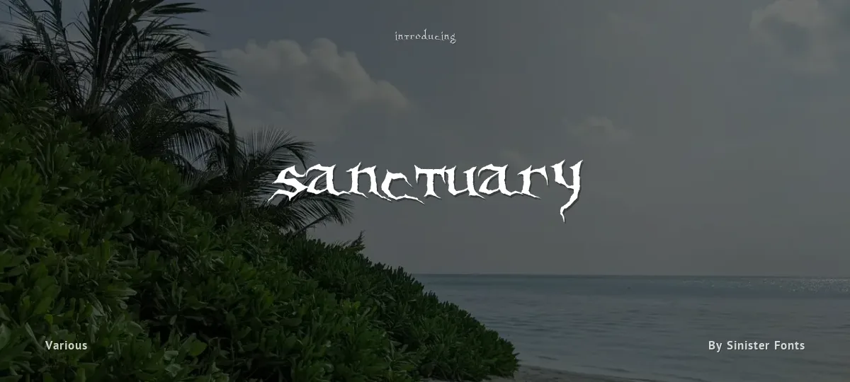 Sanctuary font preview