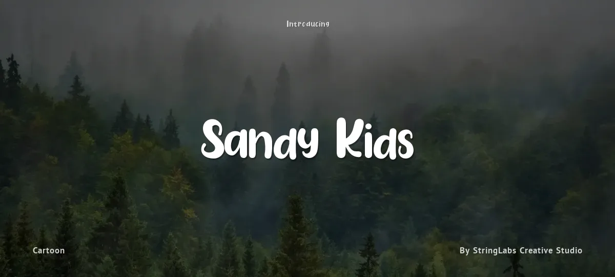 Sandy Kids font preview