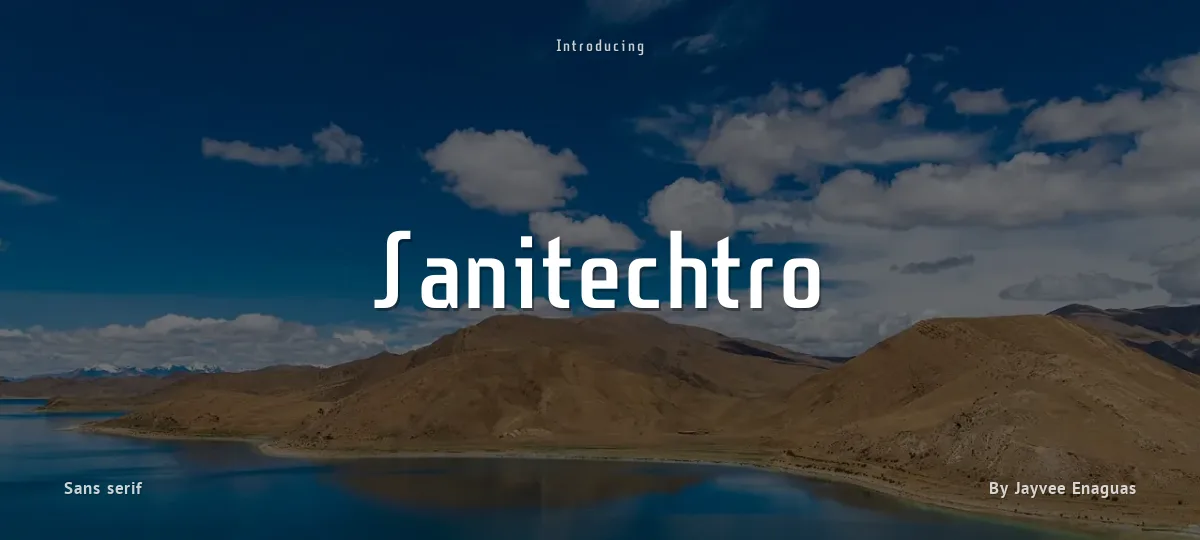 Sanitechtro font preview